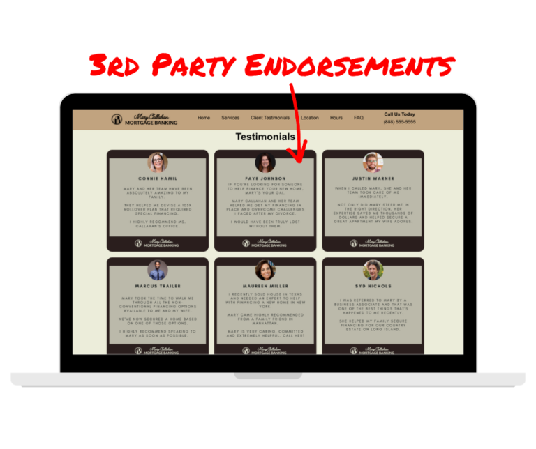 3rd Party Endorsements