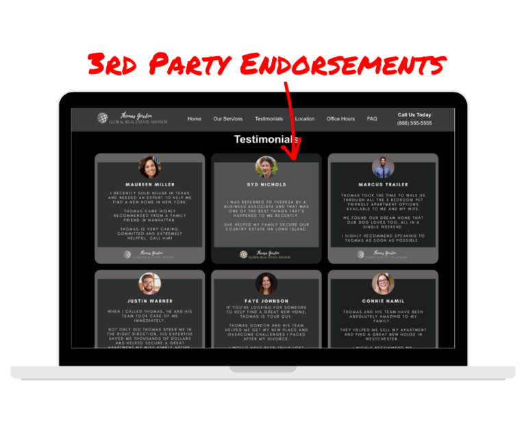 3rd Party Endorsements